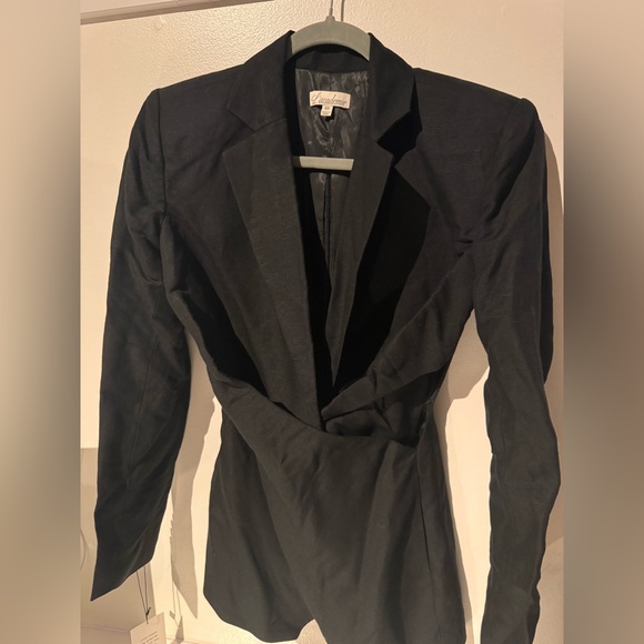 NWOT L'Academie Emmy Blazer in Black Size XS - Picture 5 of 7